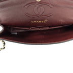 Chanel Quilted Double Flap Black Lambskin Leather — view 9