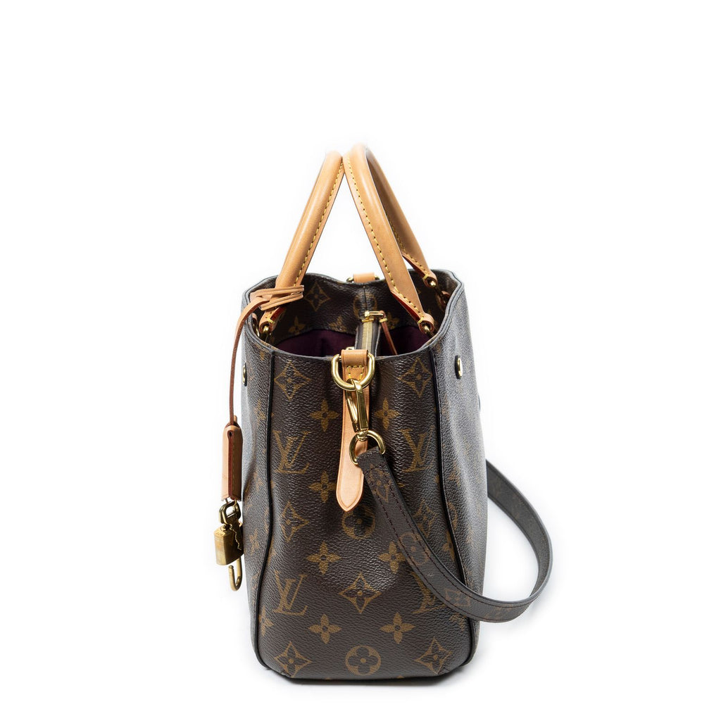Louis Vuitton Montaigne Brown Monogram Canvas Messenger — view 3