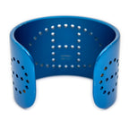 Hermes Evelyne Sunset Calf Bracelet Blue Aluminuma — view 2