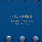 Hermes Evelyne Sunset Calf Bracelet Blue Aluminuma — view 3