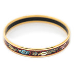 Hermes Enamel Bangle Red Black Seashell Motifa Bracelet — view 3