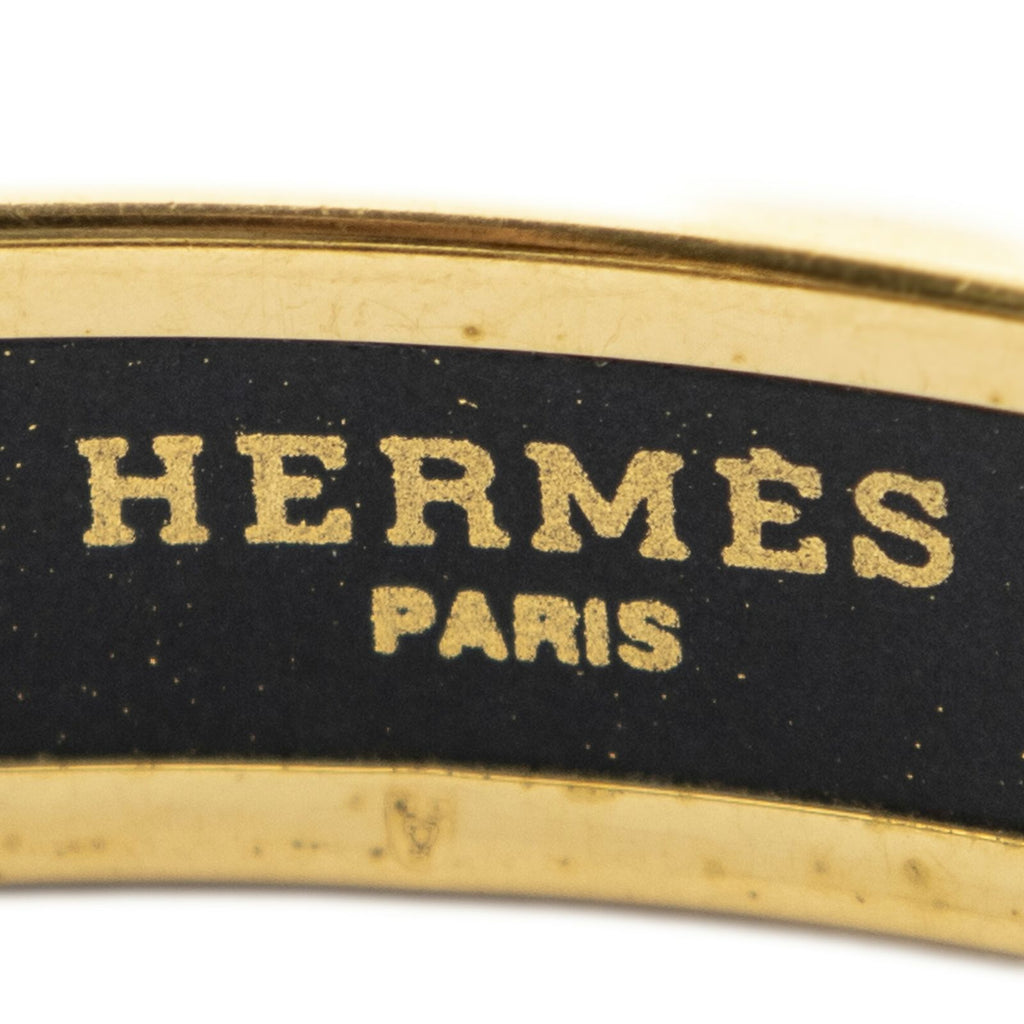 Hermes Enamel Bangle Blue Dolphins in Sea Motifa Bracelet — view 4