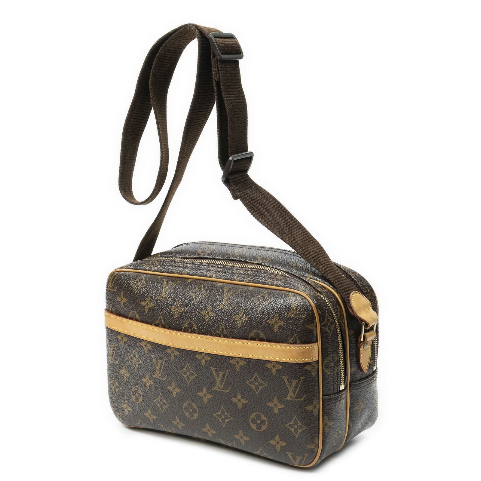 Louis Vuitton Reporter Brown Monogram Canvas Messenger — view 2