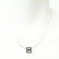 Hermes h Cube Pendant Silver Plated