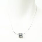 Hermes h Cube Pendant Silver Plated