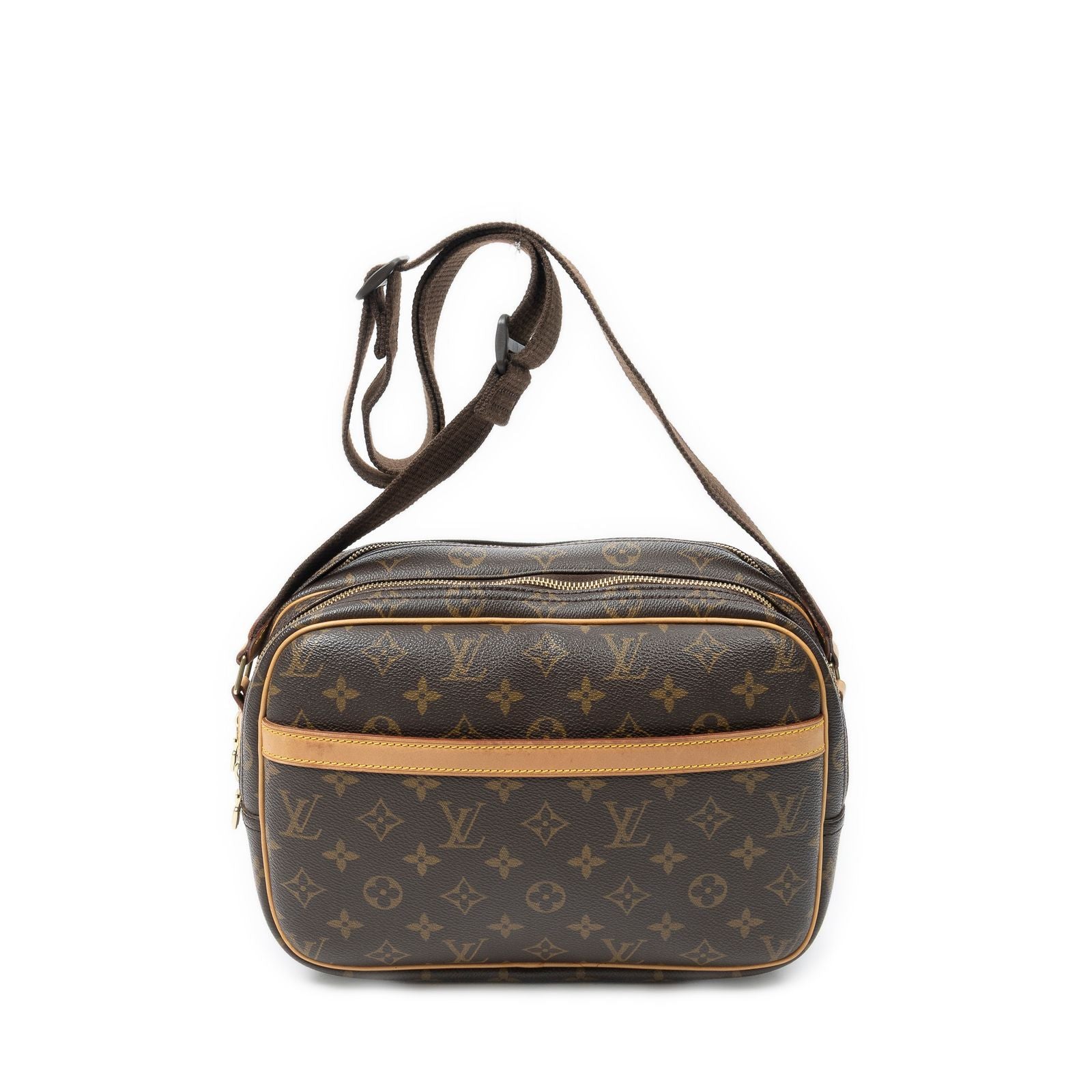 Louis Vuitton Reporter Brown Monogram Canvas Messenger