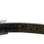 Hermes Behapi Triple Strand Bracelet Black Swift Leather — view 4