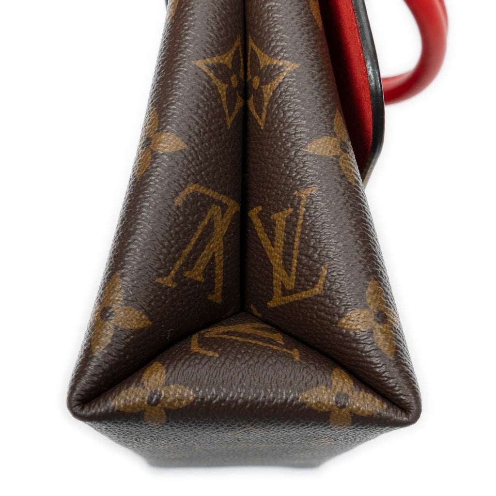 Louis Vuitton Locky Red Brown Monogram Canvas Messenger — view 8