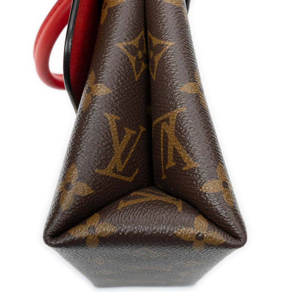 Louis Vuitton Locky Red Brown Monogram Canvas Messenger — view 7
