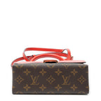 Louis Vuitton Locky Red Brown Monogram Canvas Messenger — view 6