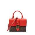 Louis Vuitton Locky Red Brown Monogram Canvas Messenger