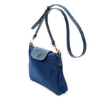 Prada Small Zip Crossbody Blue Nylon Canvas — view 2