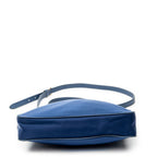 Prada Small Zip Crossbody Blue Nylon Canvas — view 6