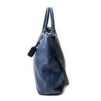 Prada 2-Way Tote Navy Vitello Daino — view 3