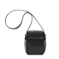 Bottega Veneta Front Pocket Crossbody Black Intrecciato Leather