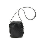Bottega Veneta Front Pocket Crossbody Black Intrecciato Leather — view 5