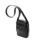 Bottega Veneta Front Pocket Crossbody Black Intrecciato Leather — view 2