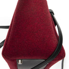 Celine Mini Belt Bag Red Black Wool Canvas — view 7