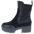 Louis Vuitton Laureate Line Monogram Leather Side Gore Heels Short Boots Black