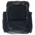 Saint Laurent Paris City Multi Pocket Backpack Black Nylon Leather