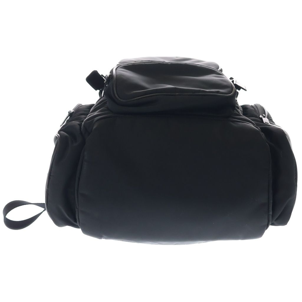 Saint Laurent Paris City Multi Pocket Backpack Black Nylon Leather — view 4