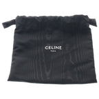 Celine Triomphe Mini Chain Mini Shoulder Bag Black Leather Gold — view 6