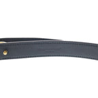 Saint Laurent Paris Maillon Leather Belt Black Patent Gold — view 5