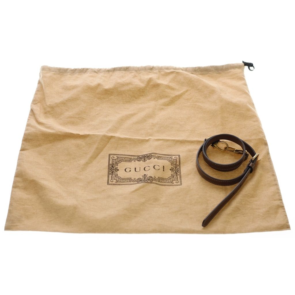 Gucci GG Supreme Small 2-Way Tote Brown Beige — view 7