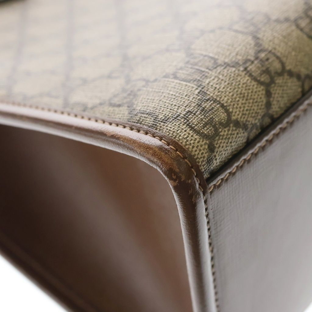 Gucci GG Supreme Small 2-Way Tote Brown Beige — view 6