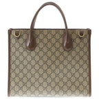 Gucci GG Supreme Small 2-Way Tote Brown Beige — view 2