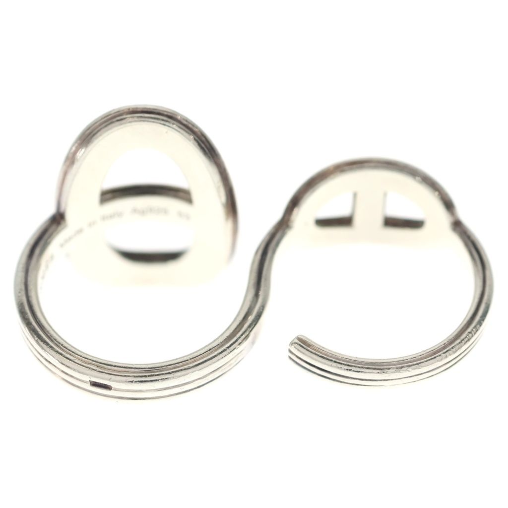 Hermes Chaine D'ancre Double Ring Silver — view 2