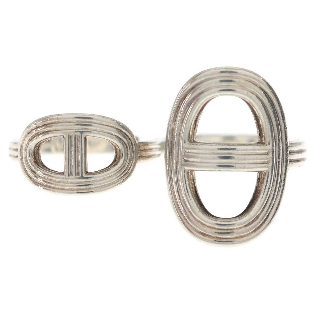Hermes Chaine D'ancre Double Ring Silver — view 4