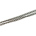 Chanel CC Logo Rhinestone Silver Pendant Chain — view 6
