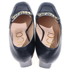 Gucci Interlocking Zumi Mid Heels Loafers Black — view 4