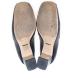 Gucci Interlocking Zumi Mid Heels Loafers Black — view 5