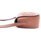 Celine Folco Cuir Triomphe Mini Shoulder Bag Brown Leather — view 3