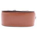 Celine Folco Cuir Triomphe Mini Shoulder Bag Brown Leather — view 4