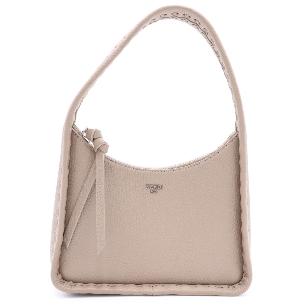 Fendi Small Fendessence Selleria Leather Handbag Beige