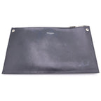 Saint Laurent Paris Embossed Croco Handbag Black Leather Silver — view 7