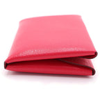 Hermes Calvi Duo Chevre Card Case Business Holder Coin Silver Pink — view 3