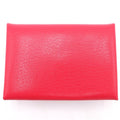 Hermes Calvi Duo Chevre Card Case Business Holder Coin Silver Pink
