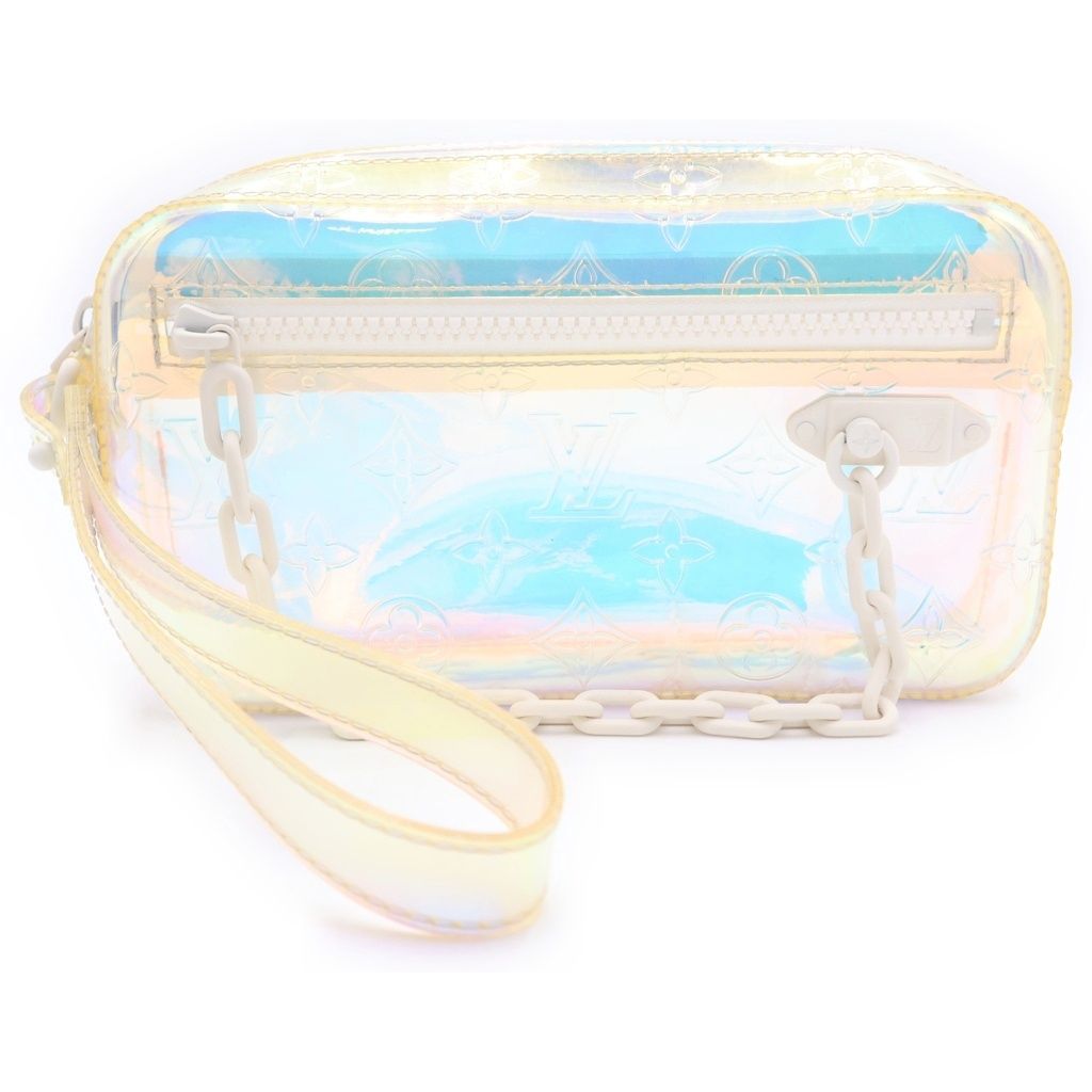 Louis Vuitton Monogram Rythme Pochette Volga Hand Clutch Second White