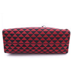 Prada Canvas Tote Red Black — view 4