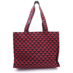 Prada Canvas Tote Red Black — view 2