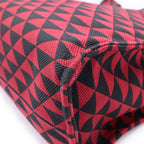 Prada Canvas Tote Red Black — view 6