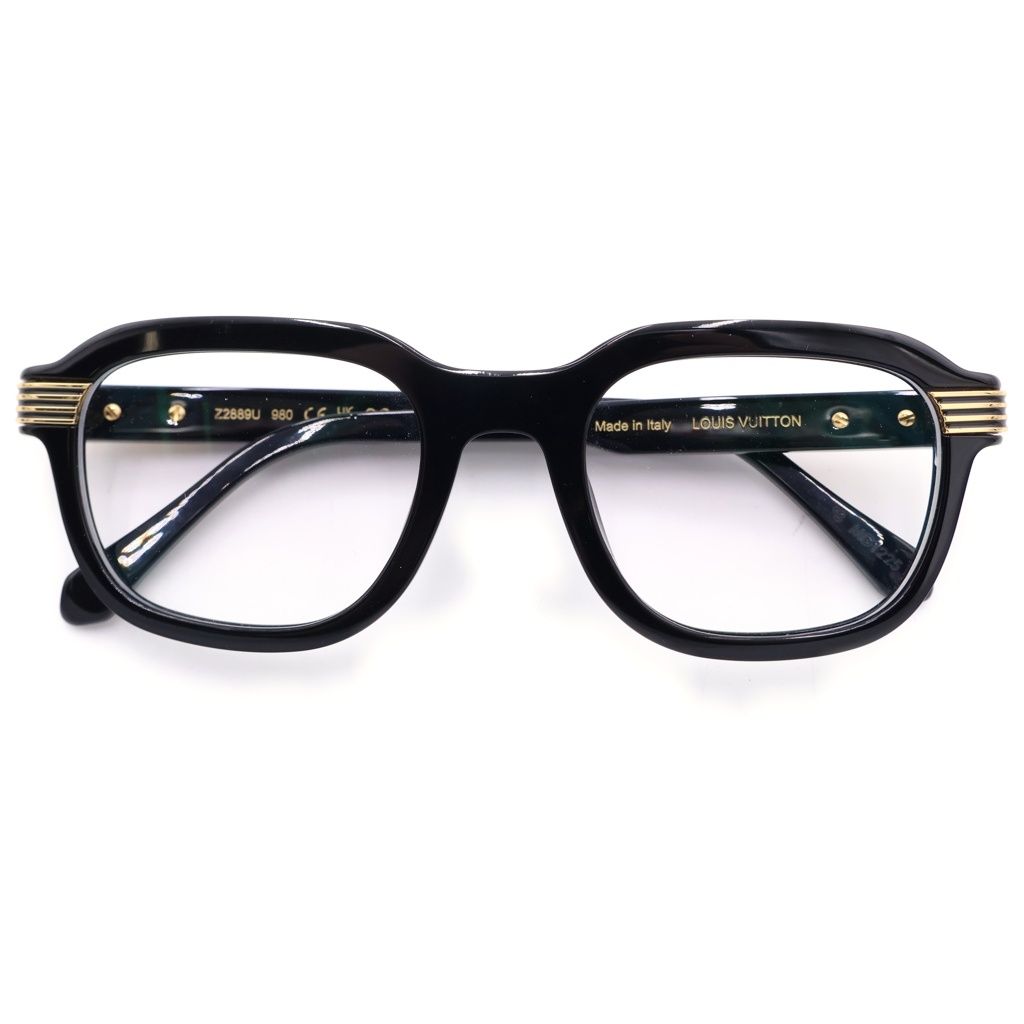 Louis Vuitton LV Slide Square Round Black Eyewear