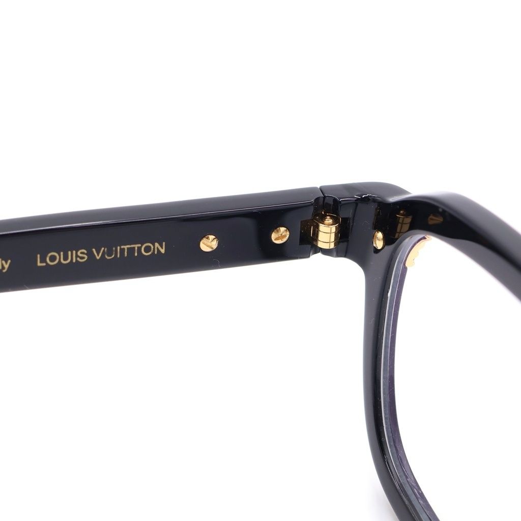 Louis Vuitton LV Slide Square Round Black Eyewear — view 4