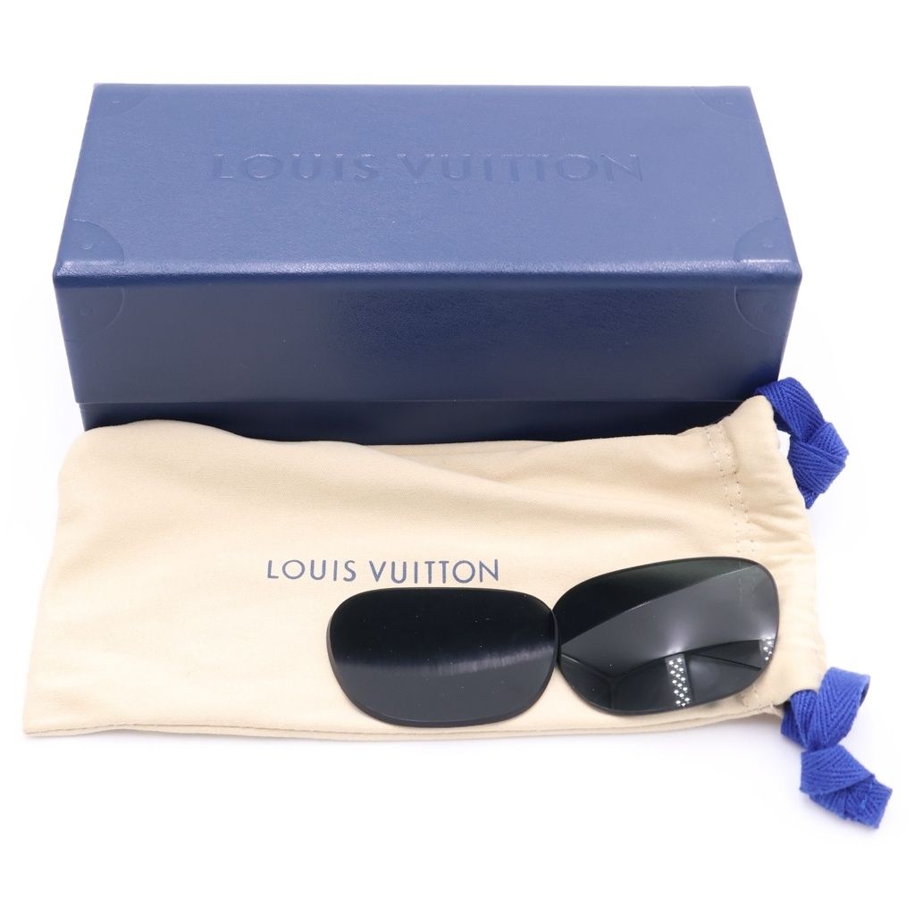 Louis Vuitton LV Slide Square Round Black Eyewear — view 6