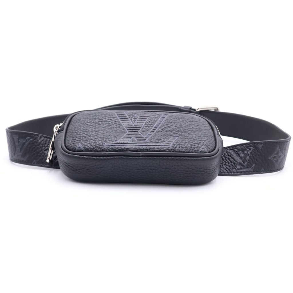 Louis Vuitton Sun Tulle Signature Pocket Ceinture Waist Bag Navy — view 4