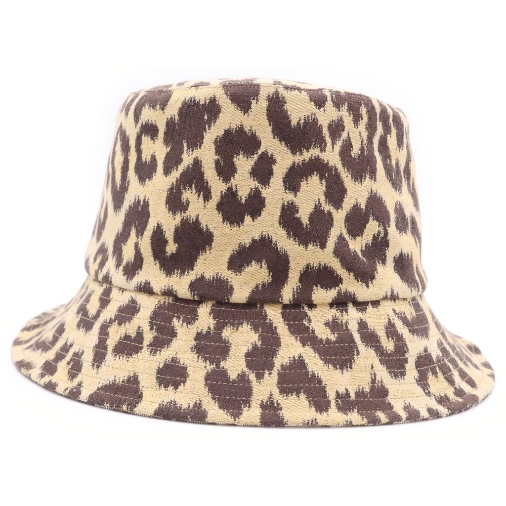 Dior Leopard Print Oblique Reversible Bucket Hat Multi — view 4